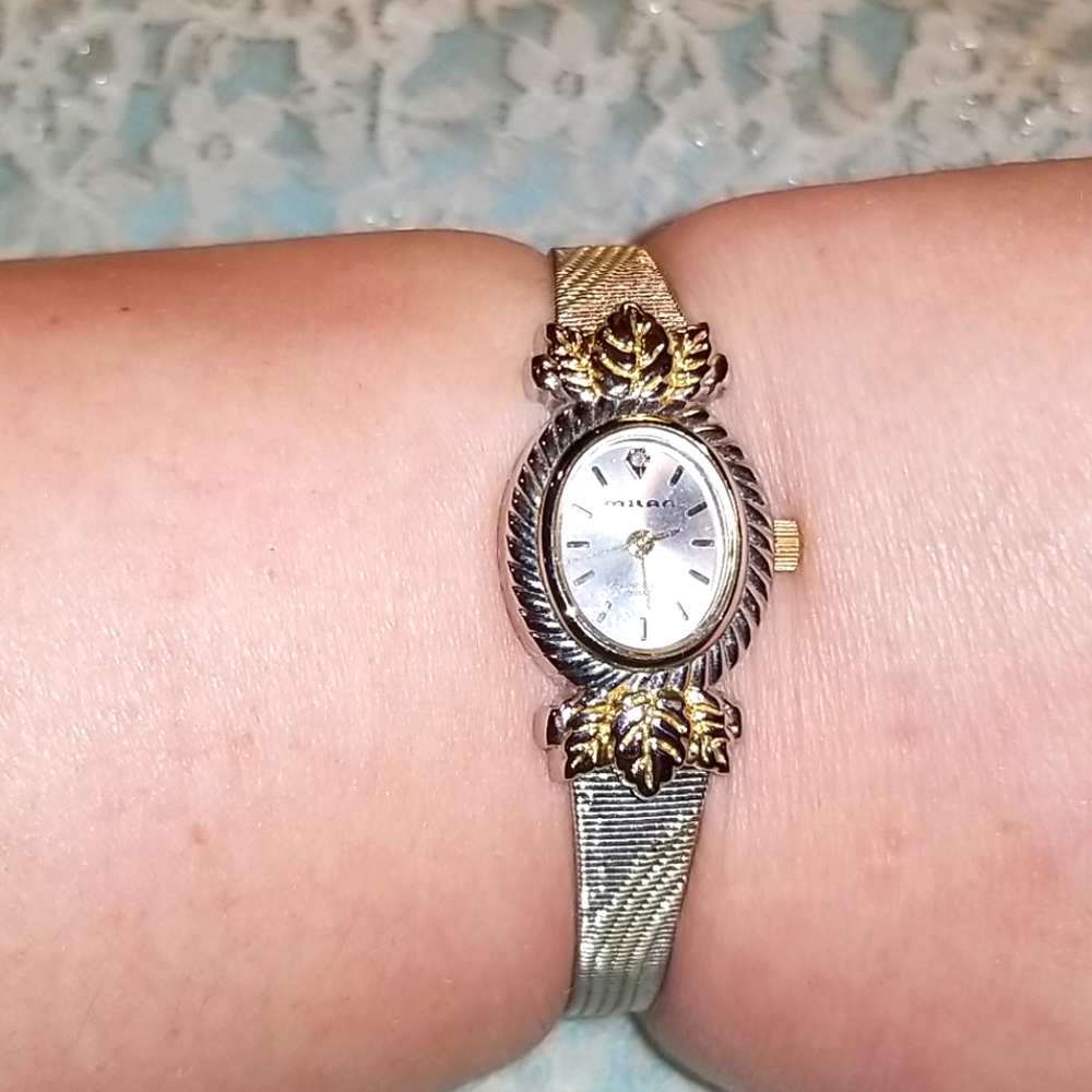 Vintage 2 tone
Ladies watch Milan Diamond quartz